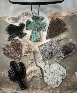 TURQUOISE TOOLED CHARMS